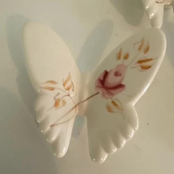 Vintage Lasting Products Porcelain Butterflies Wall Decor Cottage Gallery Wall - Picture 6 of 15